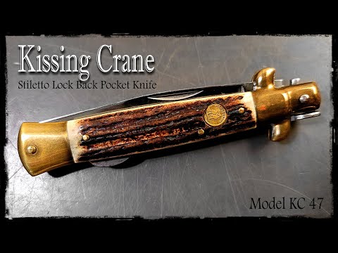 Kissing Crane KC 47 Stiletto Lock Back Pocket Knife