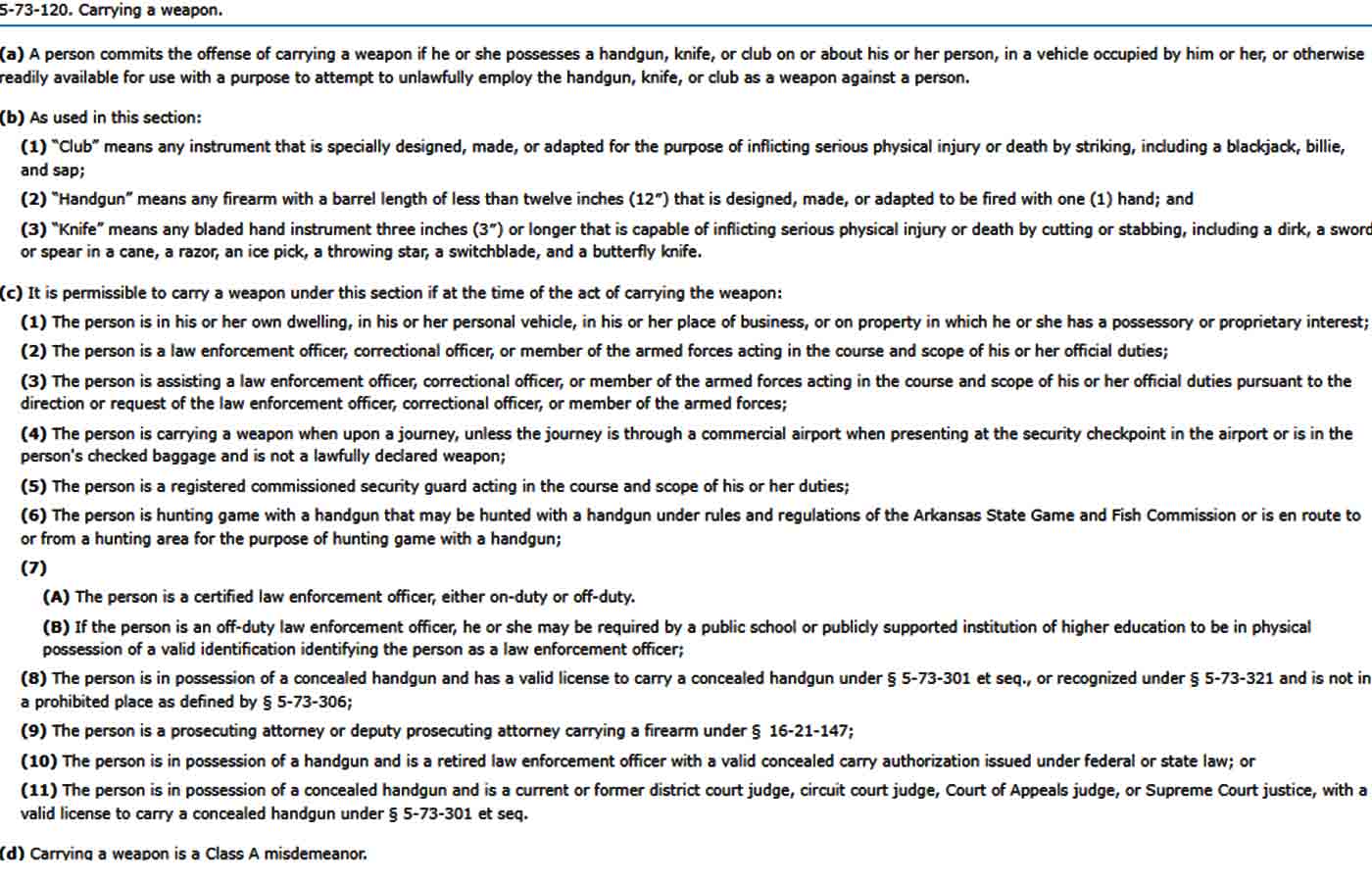 Arkansas's Knife Laws Explained What You Need To Know Homestead