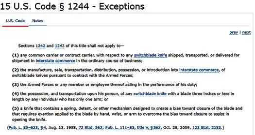 15 U.S. Code § 1244 - Exceptions