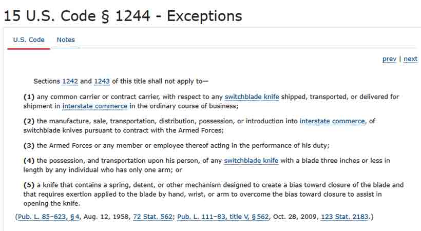 U.S. Code § 1244