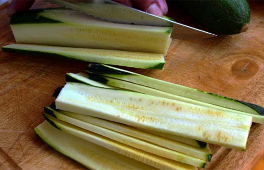 Slice The Zucchini