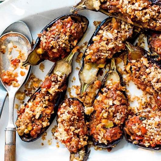 Spanish Aubergines Stuffed with Pisto