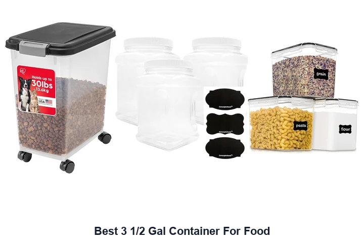 Best 3 1/2 Gal Container For Food