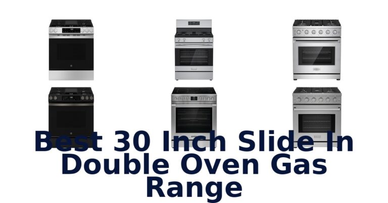 best 30 inch slide in double oven gas range
