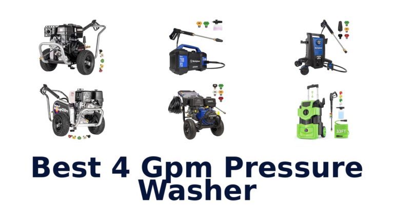 best 4 gpm pressure washer