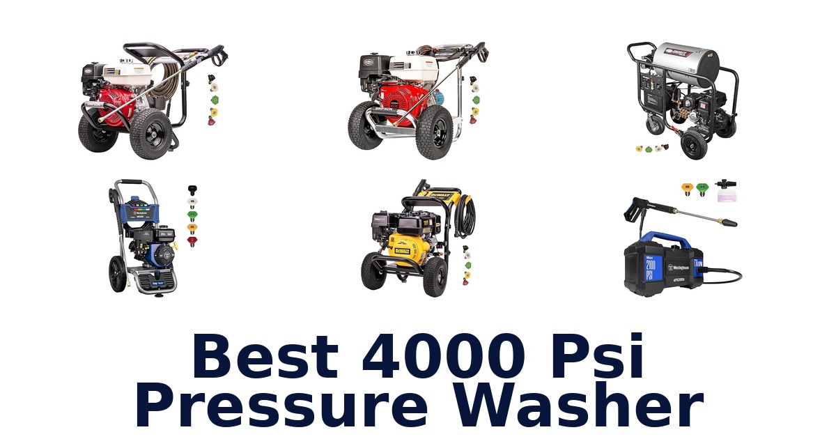 best 4000 psi pressure washer