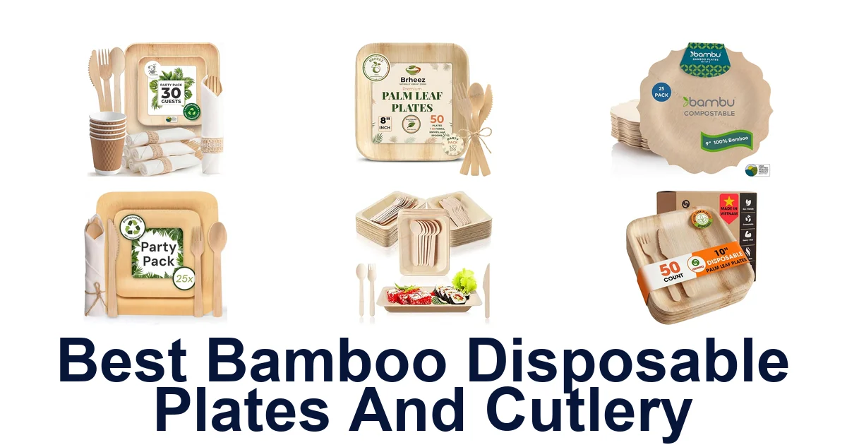 best bamboo disposable plates and cutlery