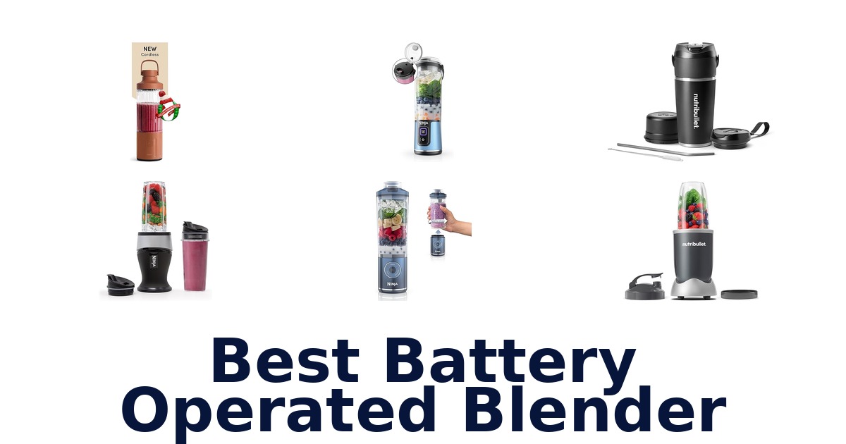best battery operated blender