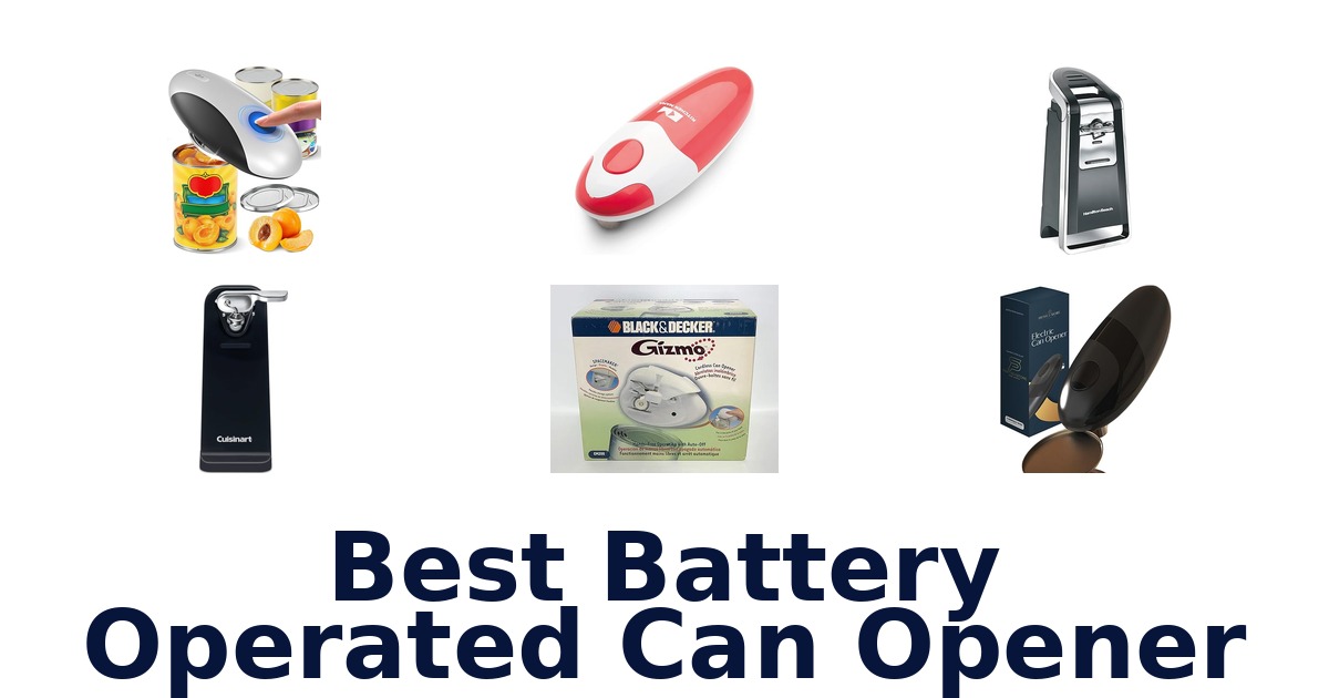 best battery operated can opener