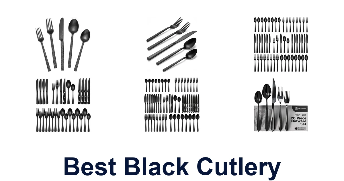 best black cutlery