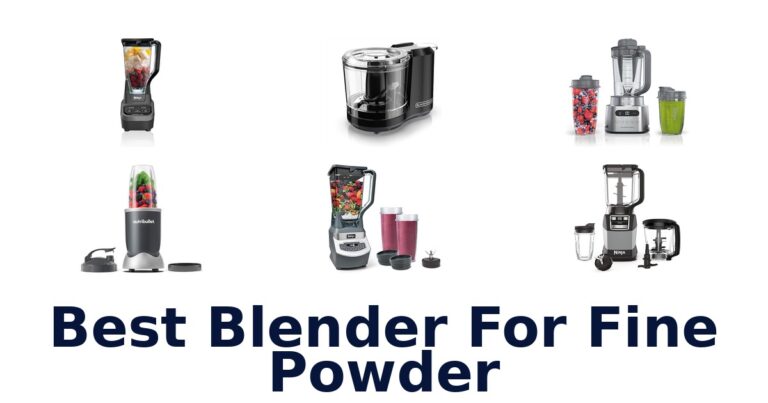best blender for fine powder