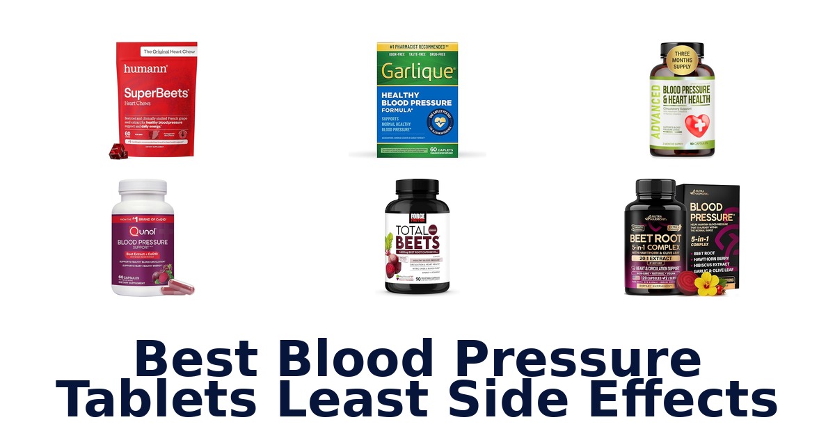best blood pressure tablets least side effects