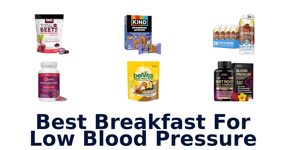 best breakfast for low blood pressure