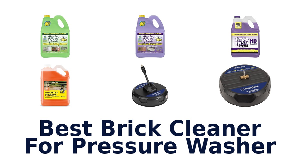 best brick cleaner for pressure washer