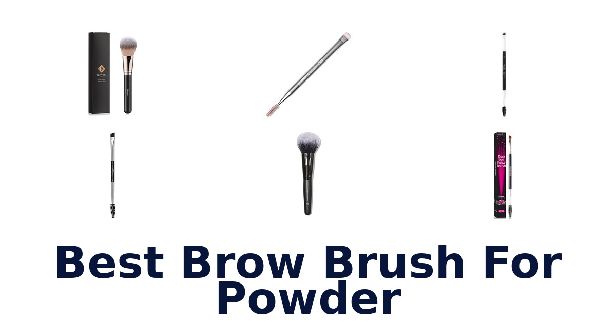 best brow brush for powder