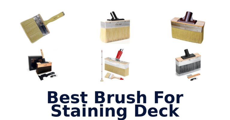best brush for staining deck