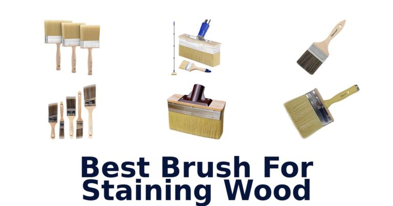 best brush for staining wood