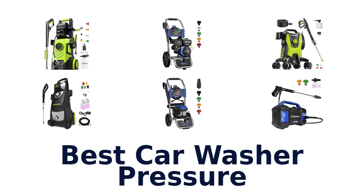 best car washer pressure