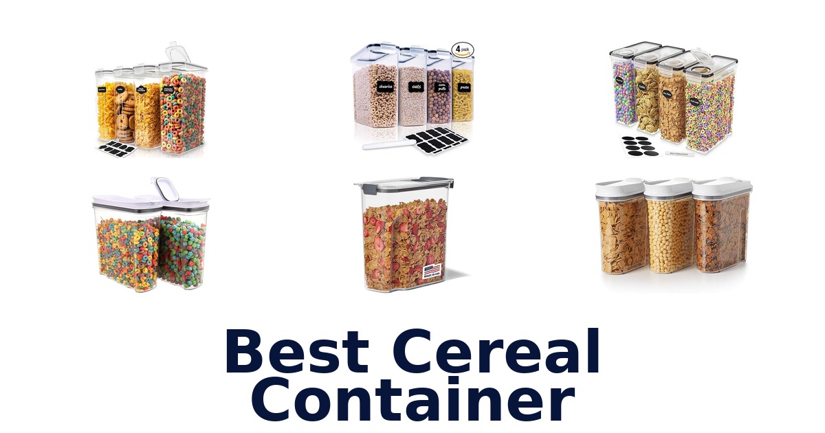 best cereal container