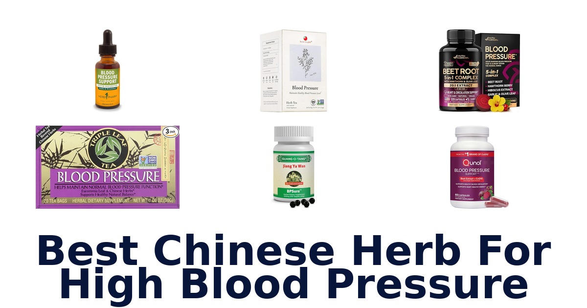 best chinese herb for high blood pressure