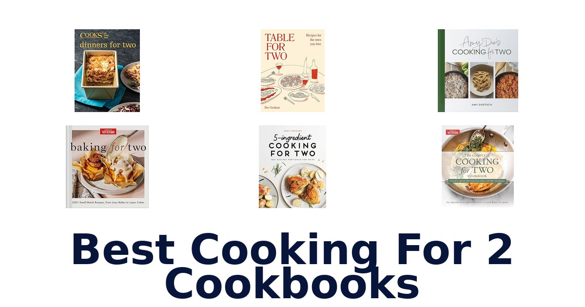best cooking for 2 cookbooks