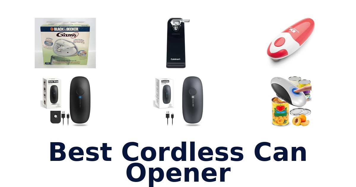 best cordless can opener