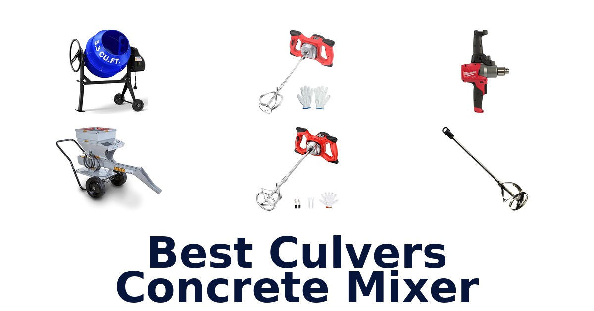 best culvers concrete mixer