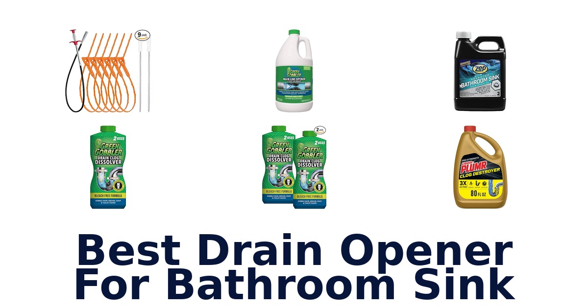 best drain opener for bathroom sink
