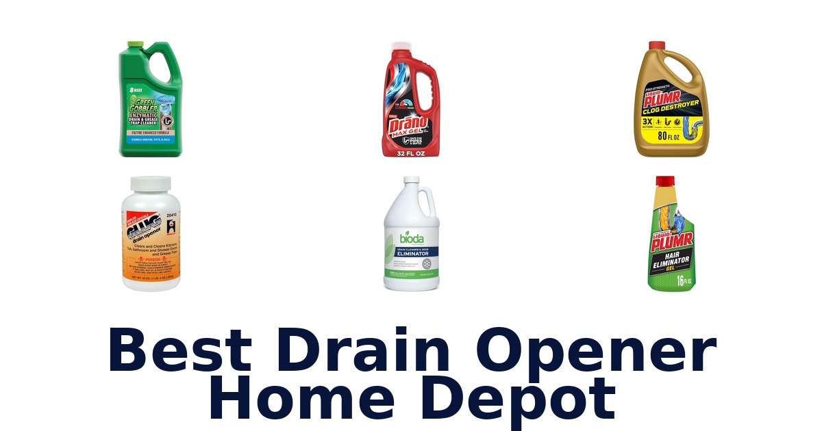 best drain opener home depot