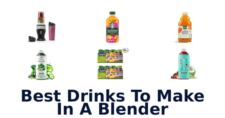 best drinks to make in a blender