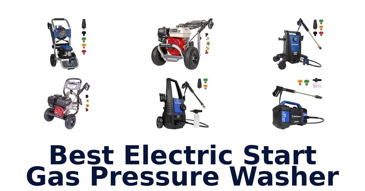 best electric start gas pressure washer