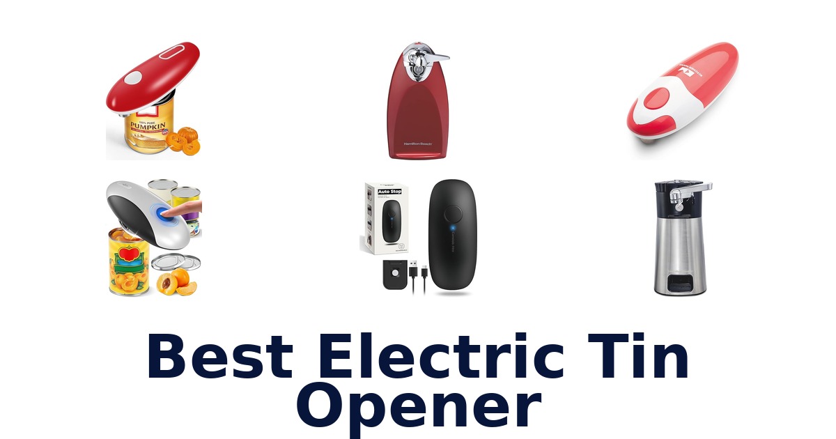 best electric tin opener