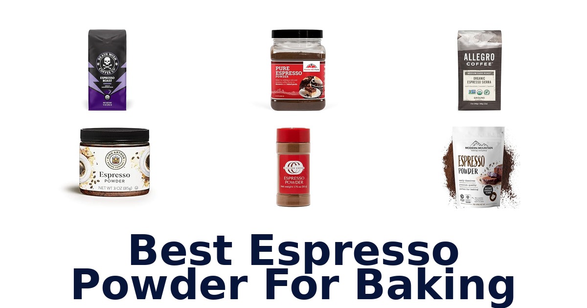 best espresso powder for baking