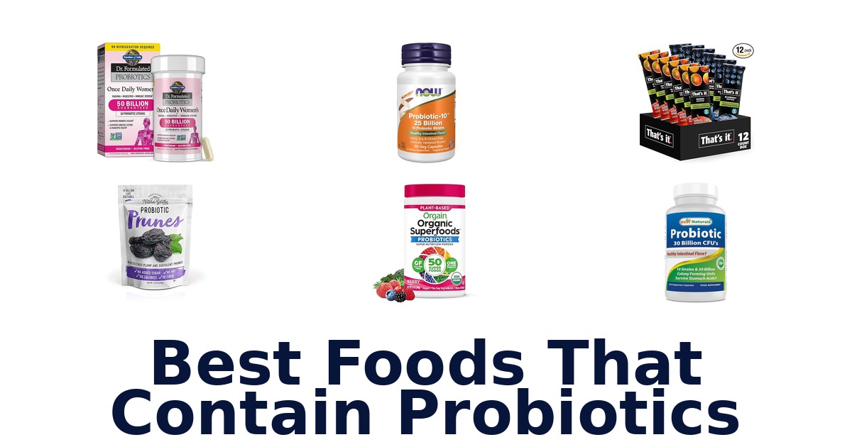 best foods that contain probiotics