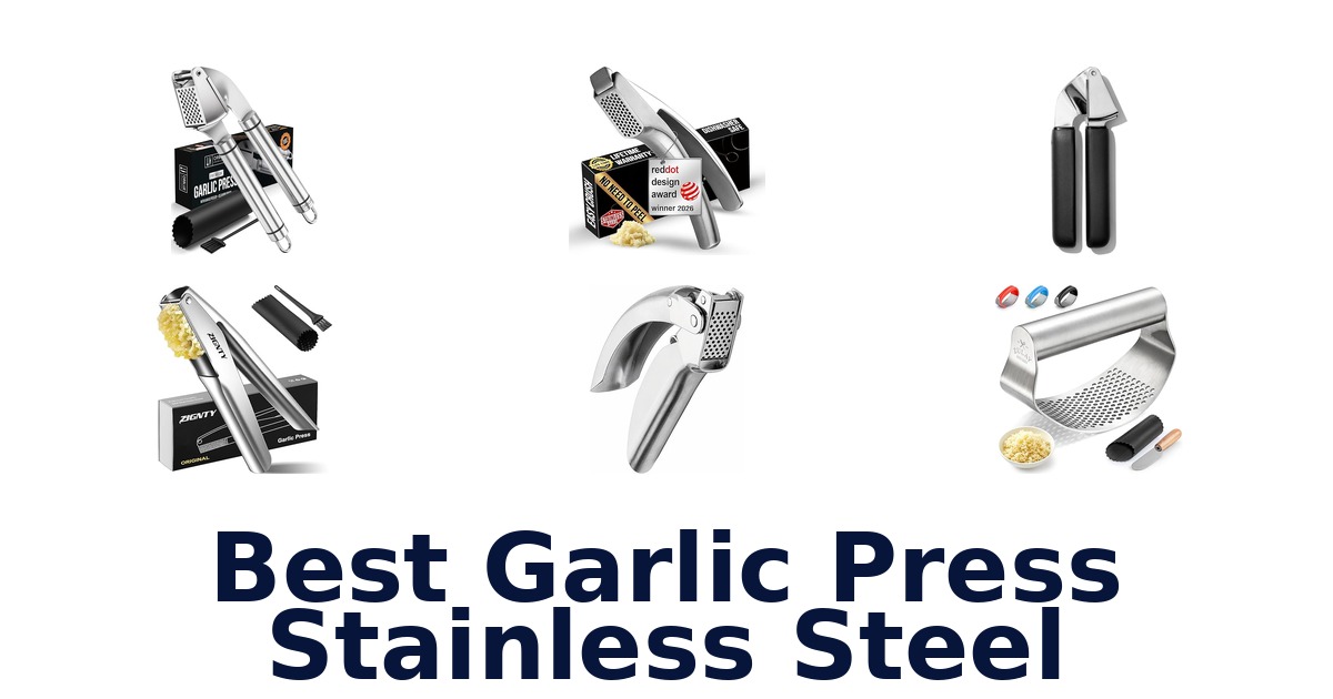 best garlic press stainless steel