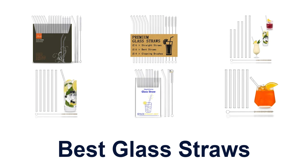best glass straws