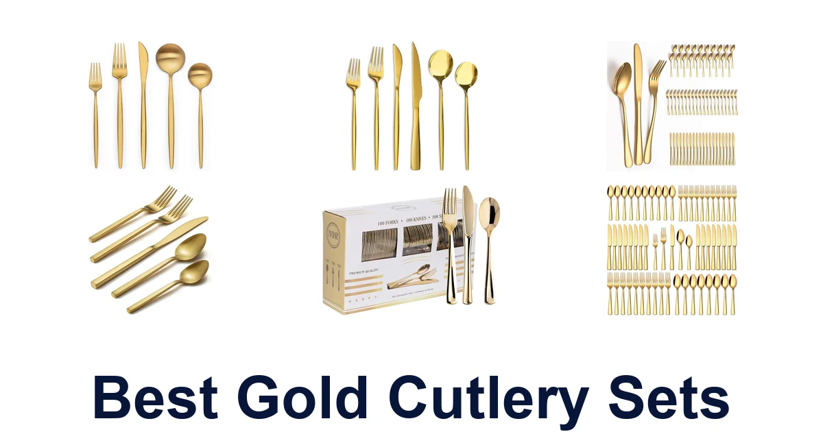 best gold cutlery sets