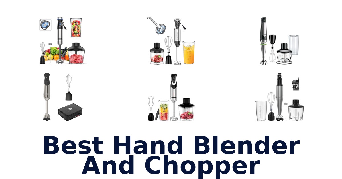 best hand blender and chopper