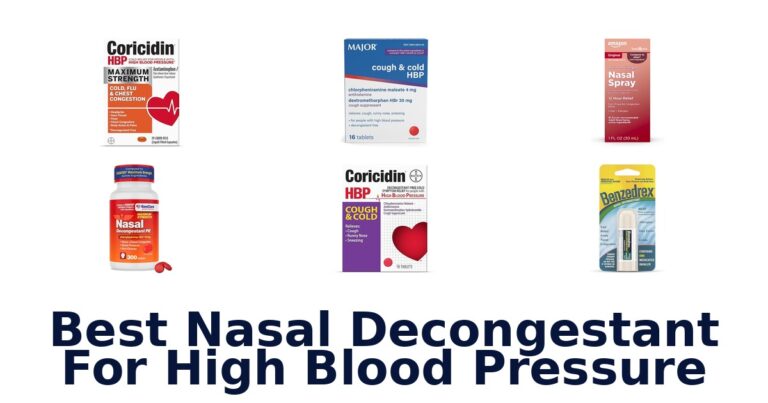 best nasal decongestant for high blood pressure