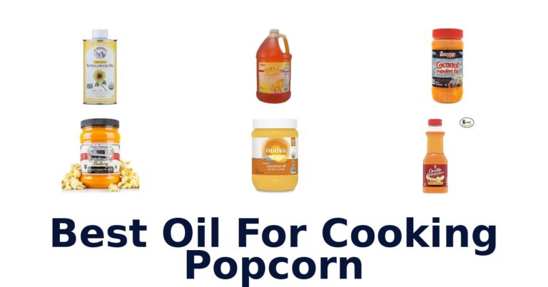 best oil for cooking popcorn