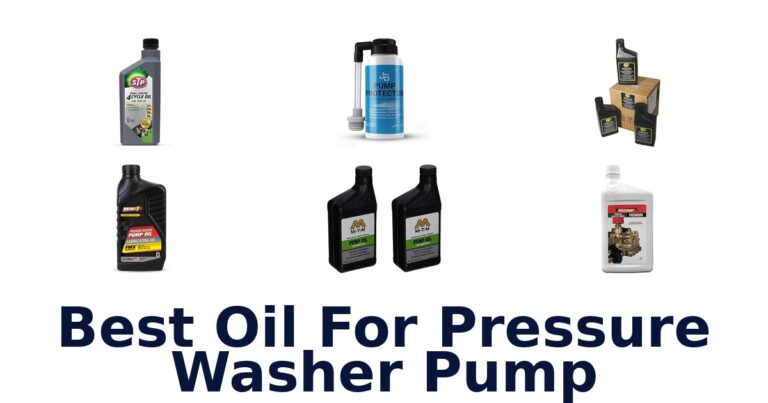 best oil for pressure washer pump