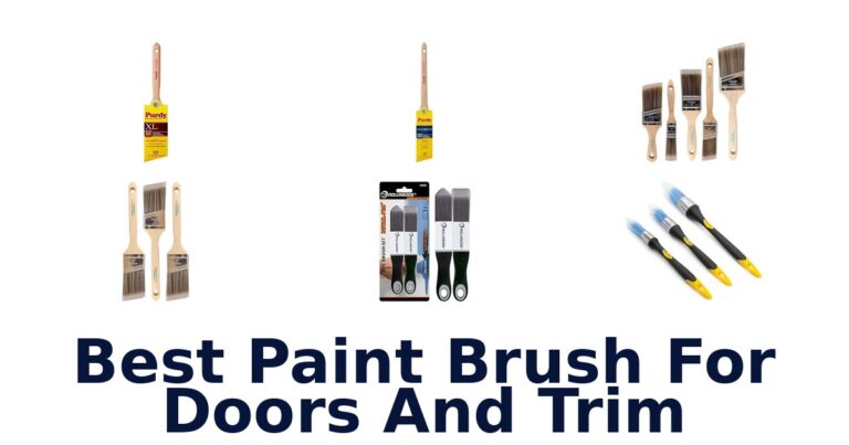 best paint brush for doors and trim