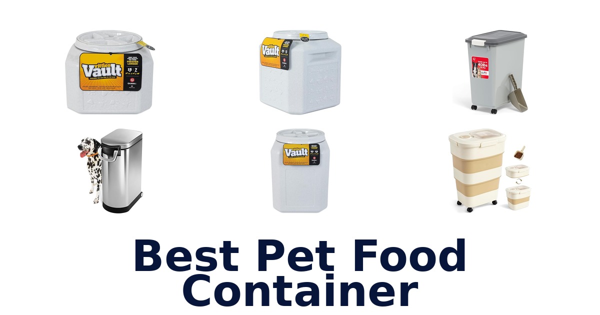 best pet food container