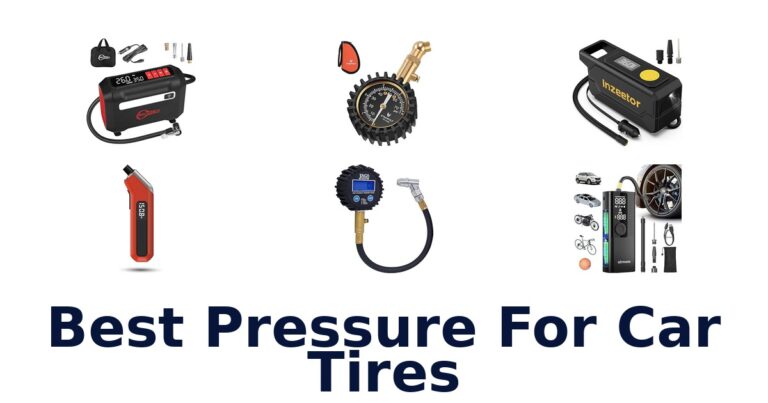 best pressure for car tires