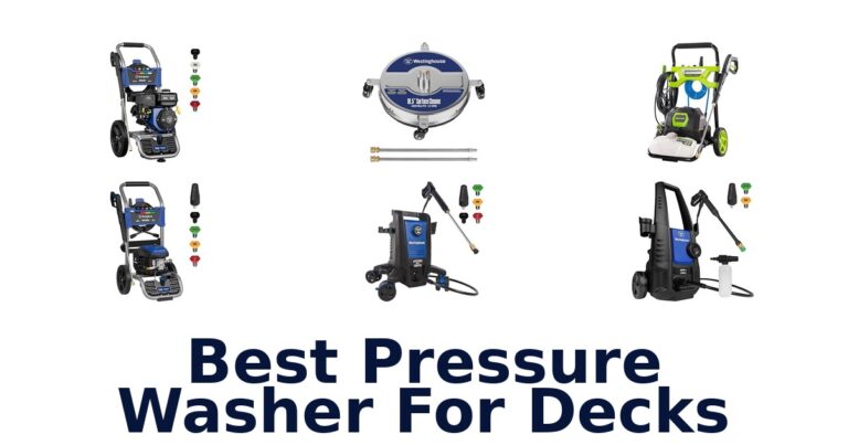 best pressure washer for decks