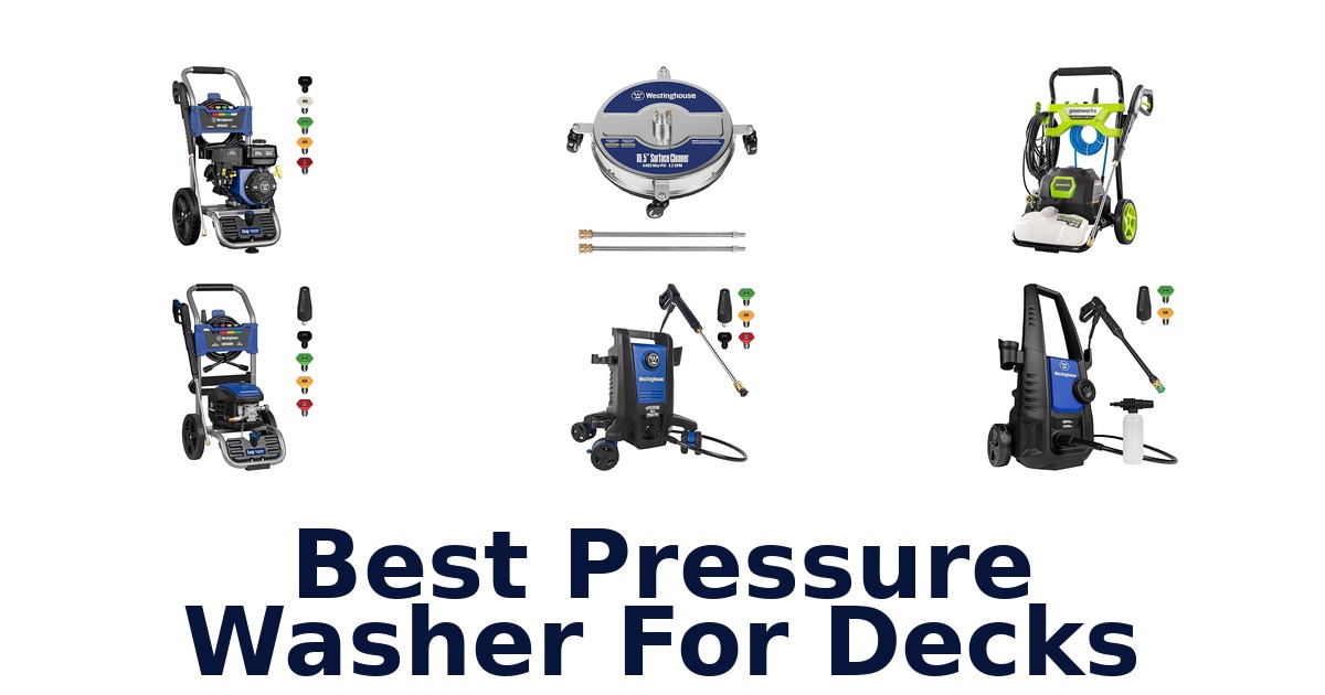 best pressure washer for decks