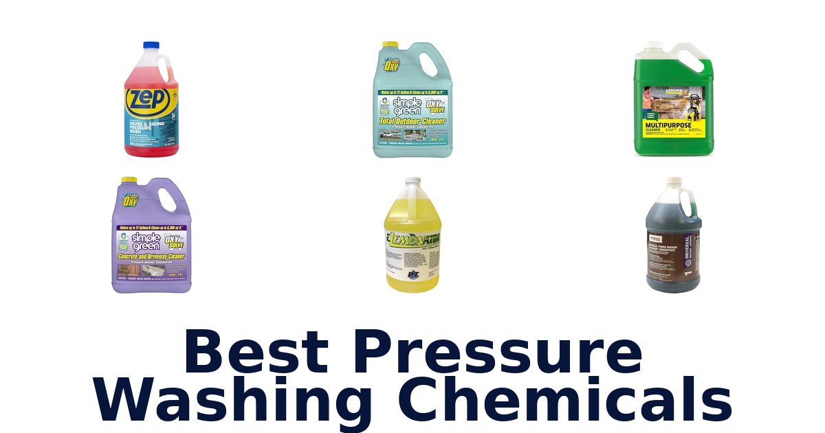 best pressure washing chemicals