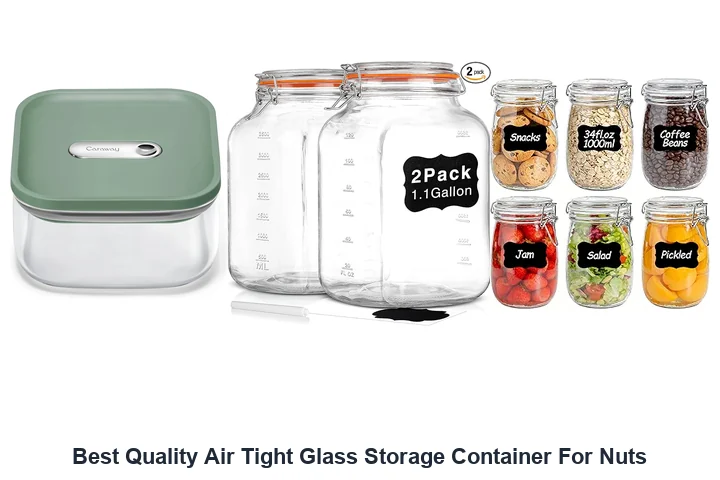 Best Quality Air Tight Glass Storage Container For Nuts