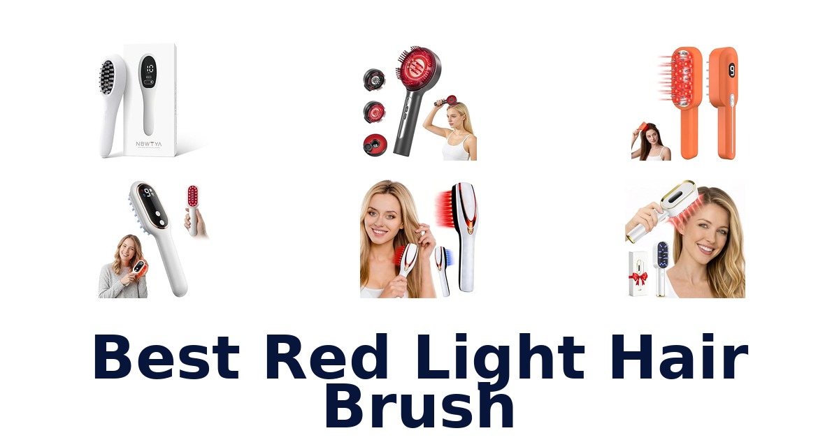 best red light hair brush