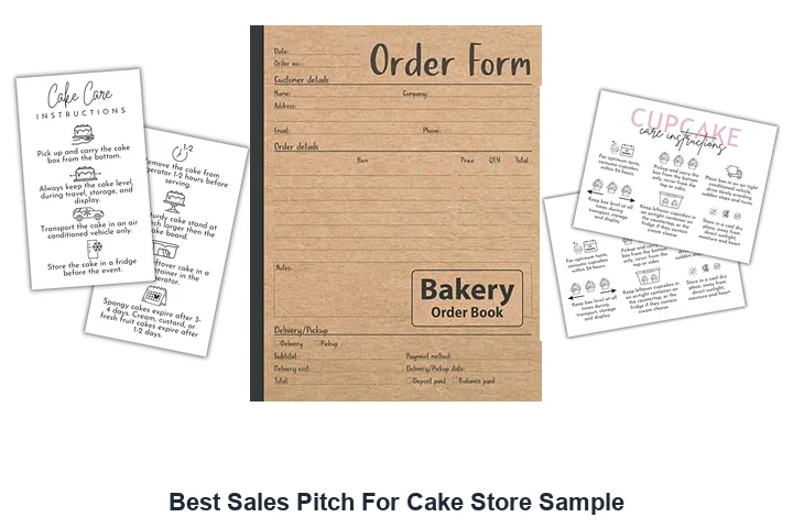 Best Sales Pitch For Cake Store Sample